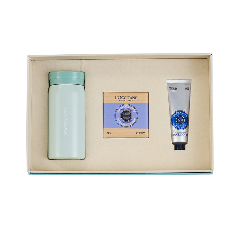 C Lock Thermos Mug L'Occitane Conjunto de jabón y crema para manos Ideal para huéspedes de hoteles y resorts