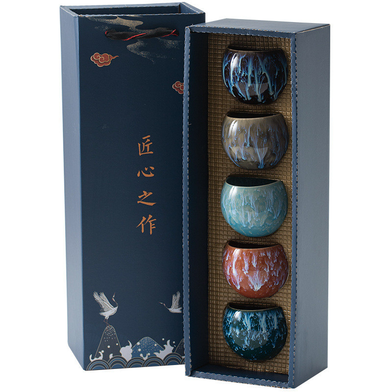 Kiln Change Master Cup Set de tazas de té para regalos corporativos tamaño y forma personalizados