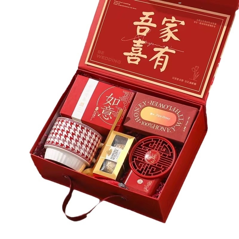 Caja de regalo para acompañantes de bodas Dama de honor y padrino Regalo 1 Impresión a color para gráficos