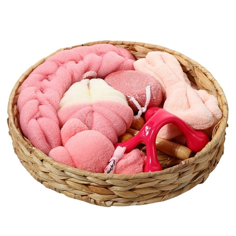 Artículo caliente para el año regalo de la espada conjunto y suministros de baño en la caja de regalos de ducha en forma de corazón