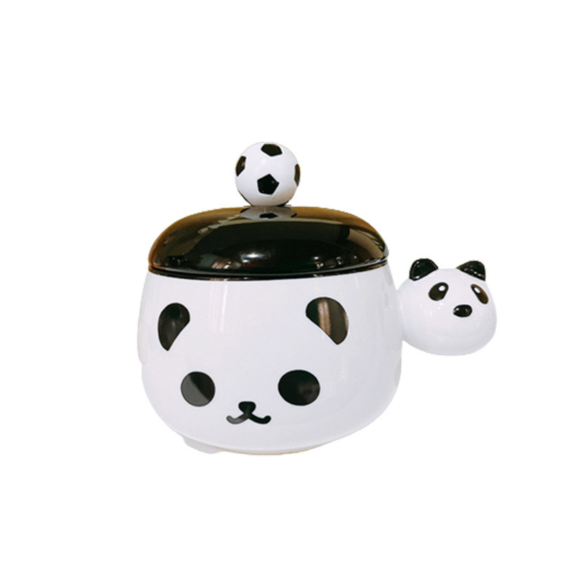 Técnicas de impresión de pantalla de seda para gráficos lindos Negro y blanco Chubby Mug B2B Regalo