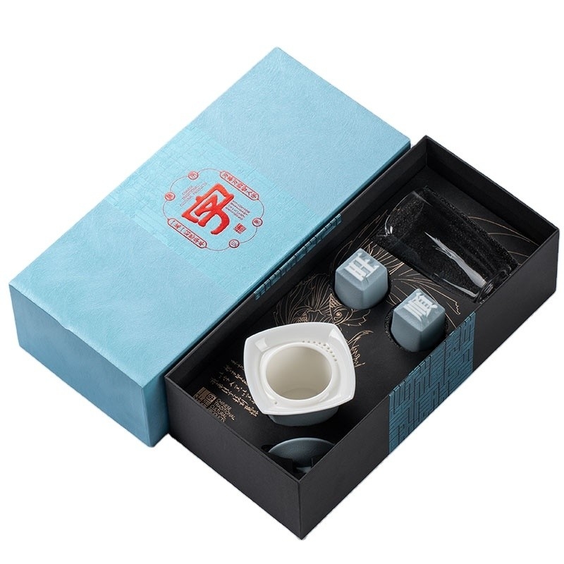 Unico conjunto de tazas de tipo móvil chino hecha a mano Taza Wangzi Taza Shunzi Taza redonda Pot cuadrado