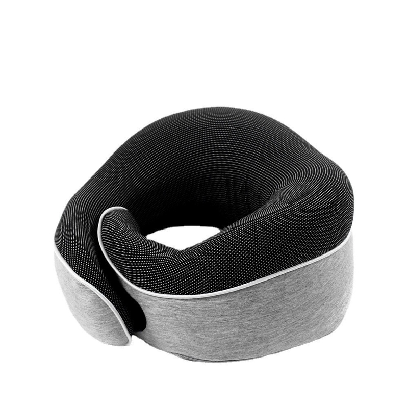 Logotipo Personalizado Memoria de espacio Almohada de algodón en forma de U para soporte y almacenamiento del cuello
