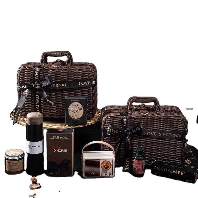 Set de regalos de negocios de hoteles y resorts Cesta de café con impresión gráfica de 1 color