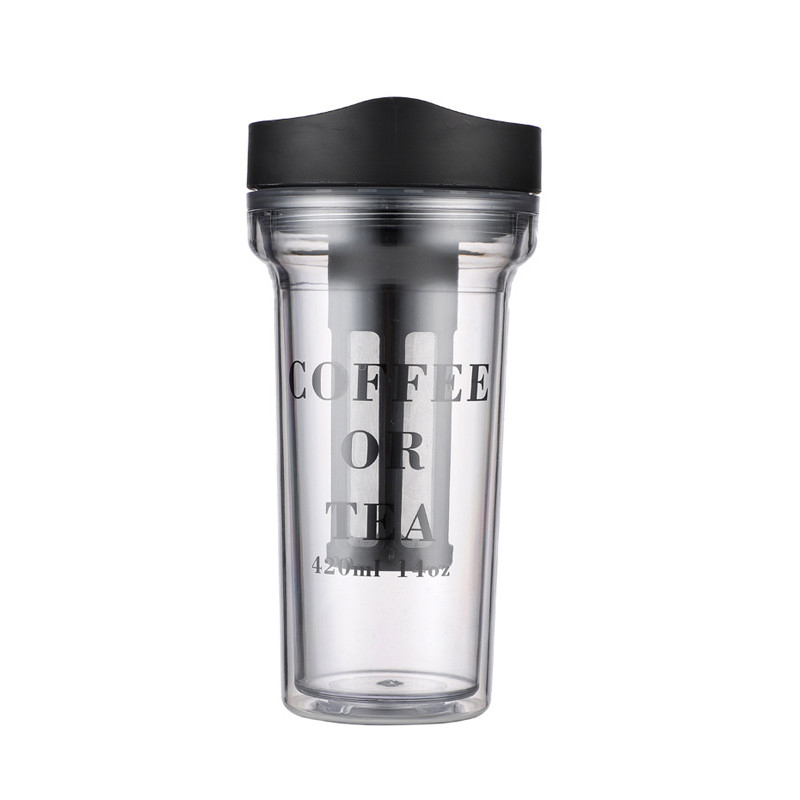 Taza de extracción por frío portátil 420ml con pantalla de filtro Taza de burbujas frías Práctico regalo de mano