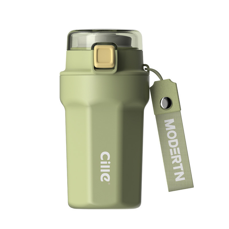 Taza portátil de Internet de gran capacidad con gráficos a 1 color Taza de agua de 400 ml