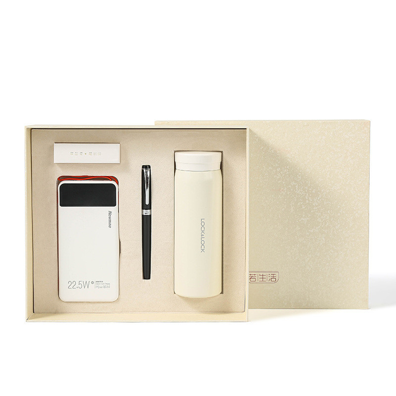 Copa de aislamiento Le Kou 280ml Newman 22.5W Carga rápida 10000mAh Pluma de firma para regalo de negocios personalizado