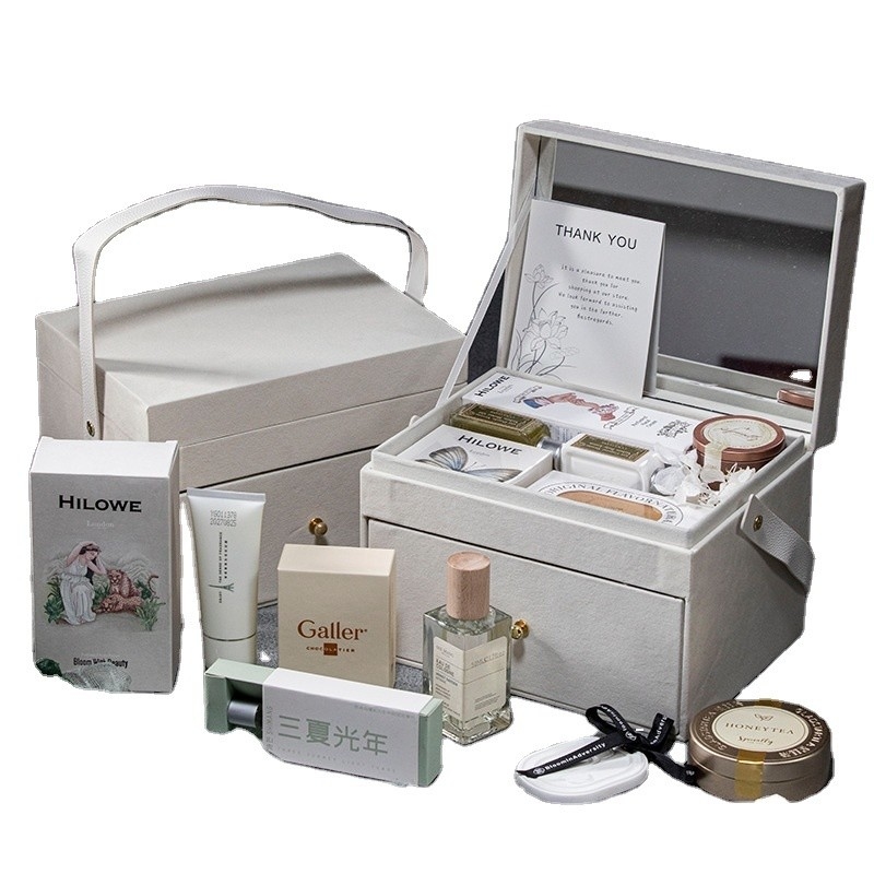 Caja de terciopelo doble de color personalizado Recuerdo especial para el Día de la Mujer de productos de oficina