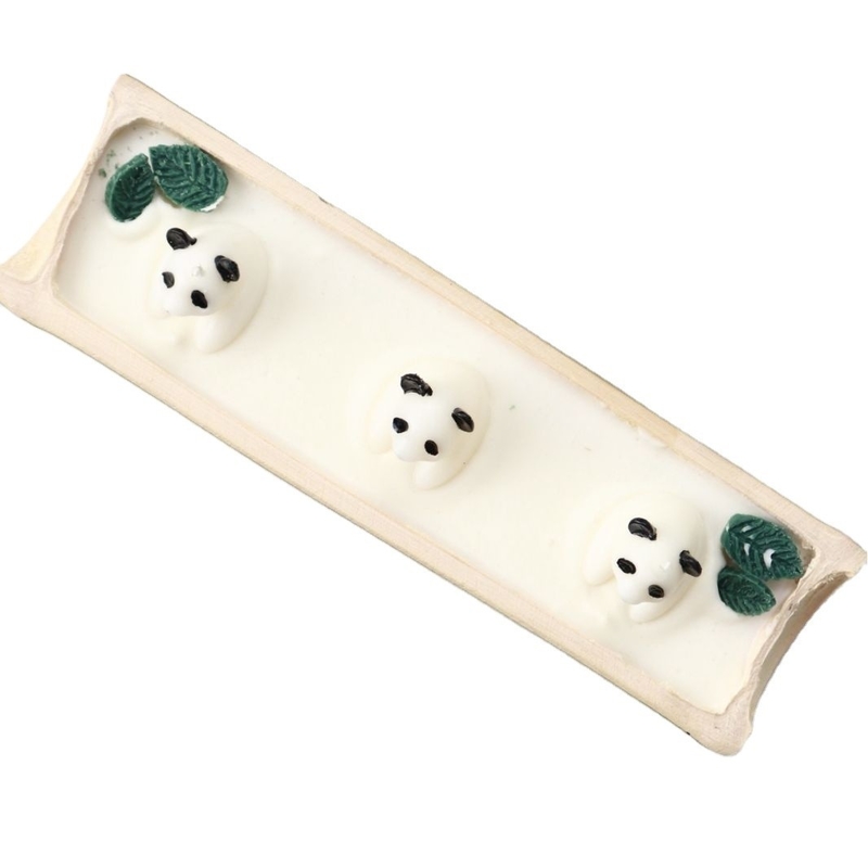 Candela de bambú personalizada Buenas noches Aromaterapia Panda para huéspedes de hoteles y resorts