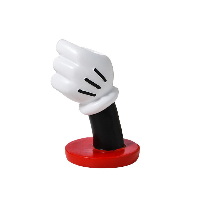 Diseño de logotipo único Vaso de mano Mickey minimalista moderno para decoración artística creativa en el hogar