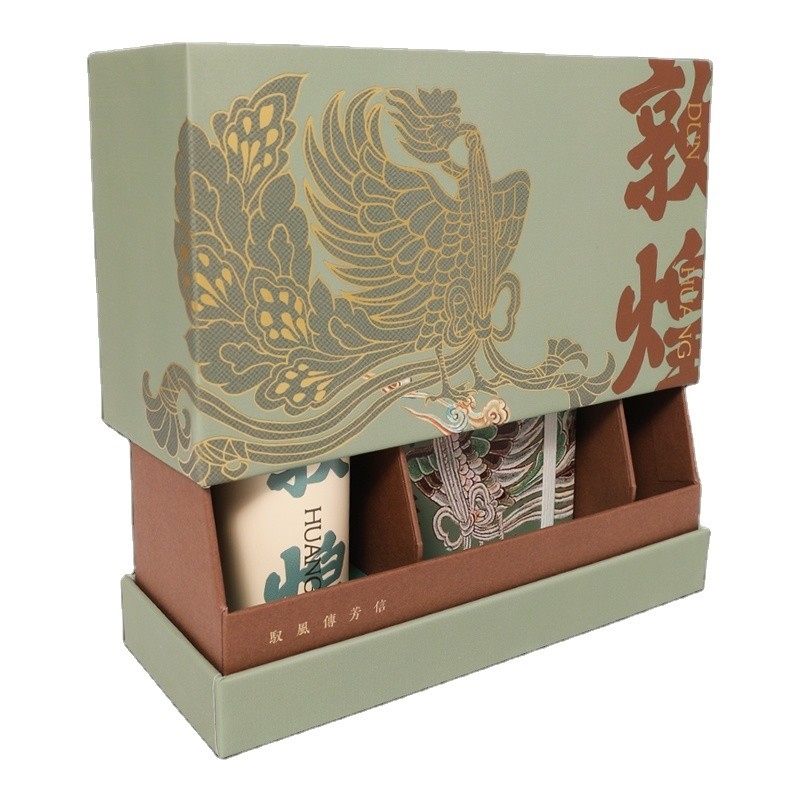 Año Regalo Diseño Original Estilo Dunhuang Regalo de mano y taza aislada con el logotipo del cliente
