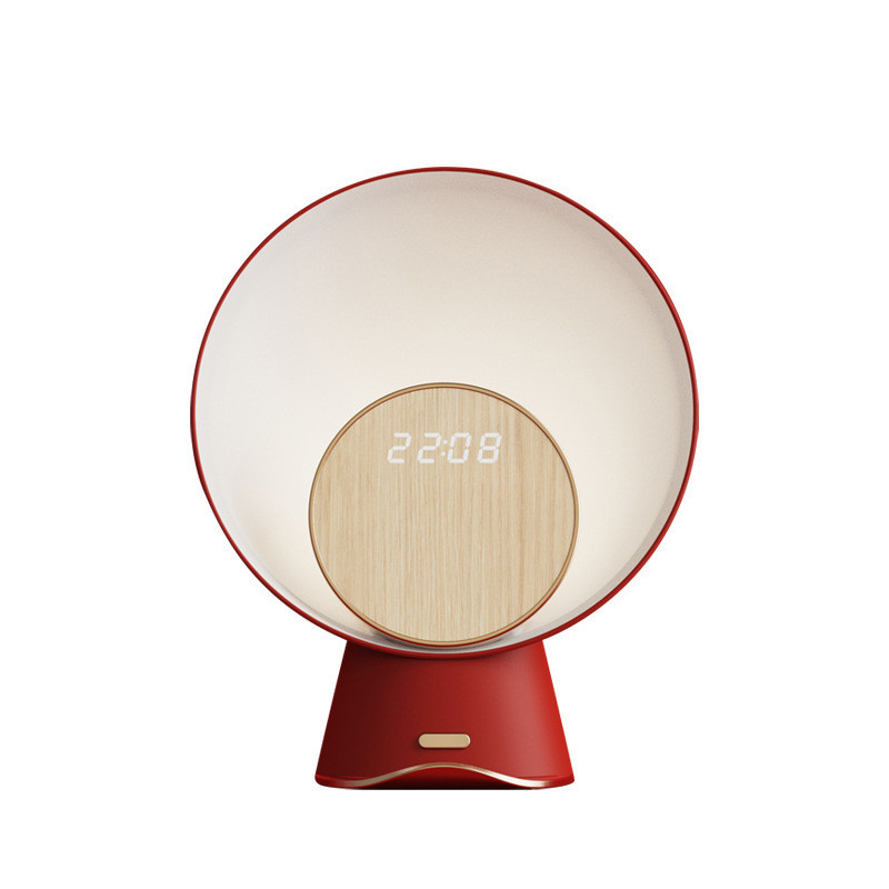 Hotel y Resort Chino Rojo Carga inalámbrica 15W Bluetooth altavoz con luz de atmósfera