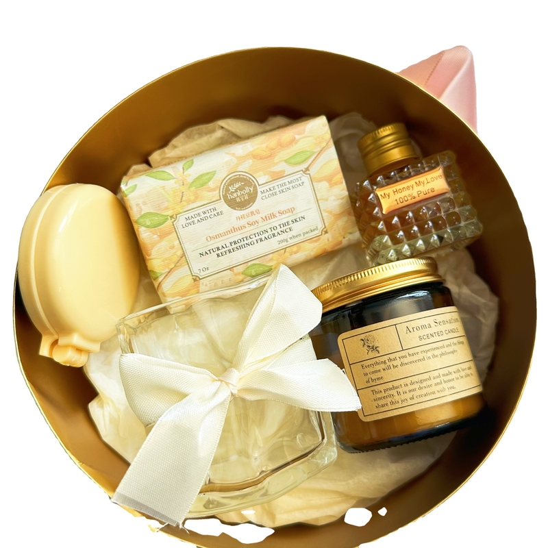 Material ecológico Conjunto de regalos rosa personalizado para regalos de banquete y regalos de boda