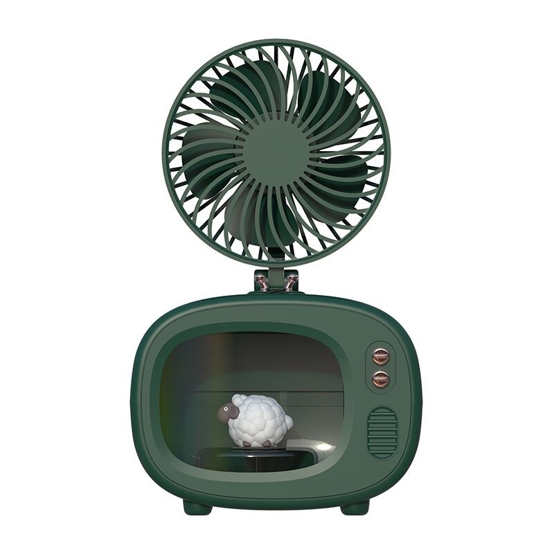 Regalo de verano para la agricultura Humidificador de TV de ventilador pequeño Multifuncional y diseño lindo