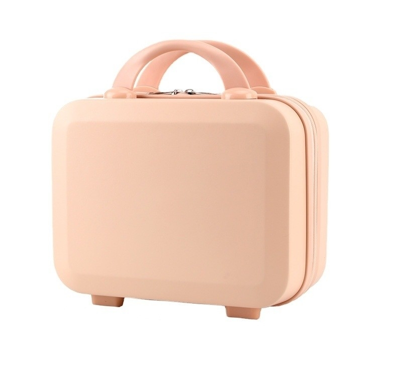 Impresión de pantalla de seda 14 pulgadas caja de almacenamiento de viajes ABS mini caja de equipaje para regalo de vacaciones