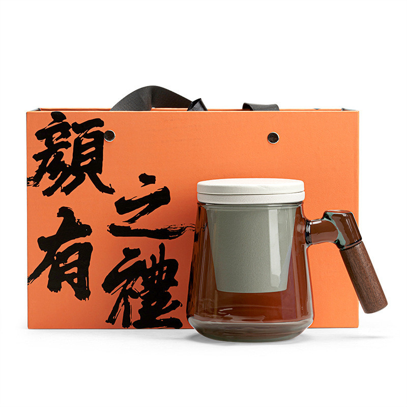 Logotipo personalizado Caixa de regalo de copa de té Qingchuan Novedad Regalos para la separación de té de oficina